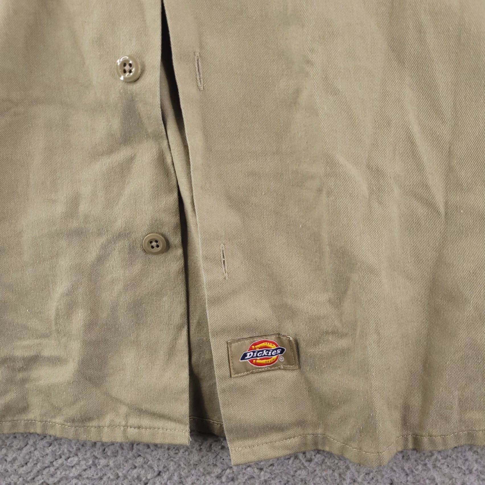 Dickies Dickies Shirt Mens XL Button-Up Short Sleeve Brown Solid Work Baggy Fit Great Wolf Lodge Size US XL / EU 56 / 4 - 5 Thumbnail