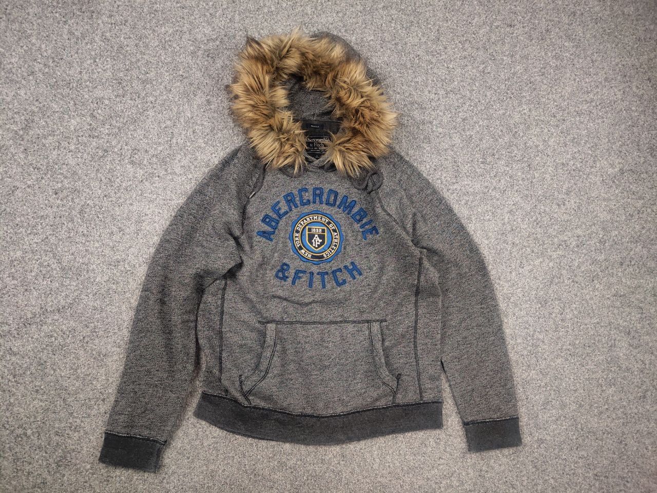 If Six Was Nine Vintage Abercrombie Logo Fur Hoodie Y2K if six was nine Size US L / EU 52-54 / 3 - 7 Thumbnail