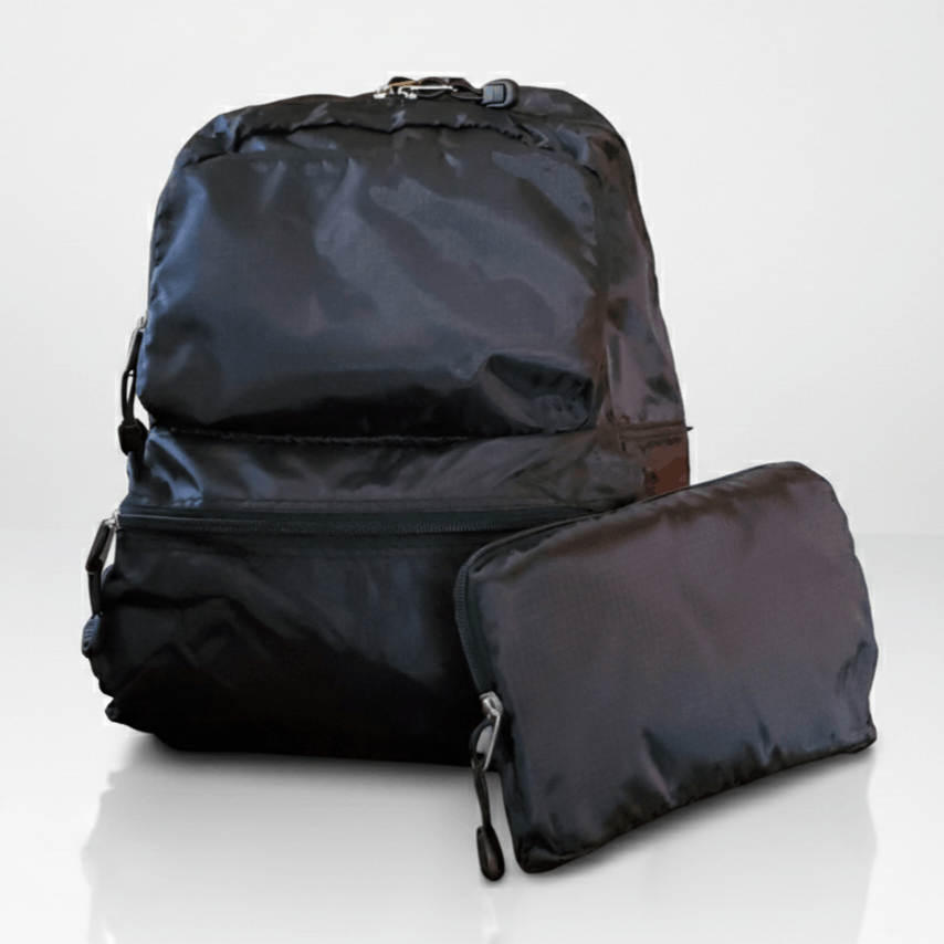 Other Backpack 15x12x6" Convertible Folds Pouch Black Zipper Size ONE SIZE - 1 Thumbnail