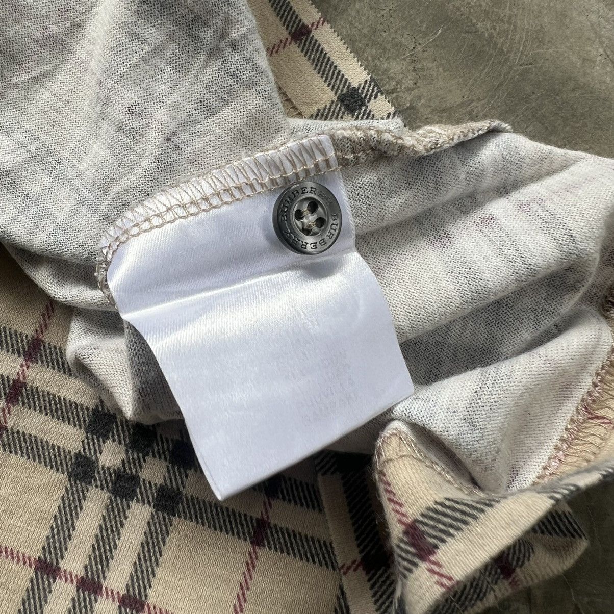 Burberry Burberry Nova Check Polo Long Sleeve Shirt Size US M / EU 48-50 / 2 - 6 Thumbnail