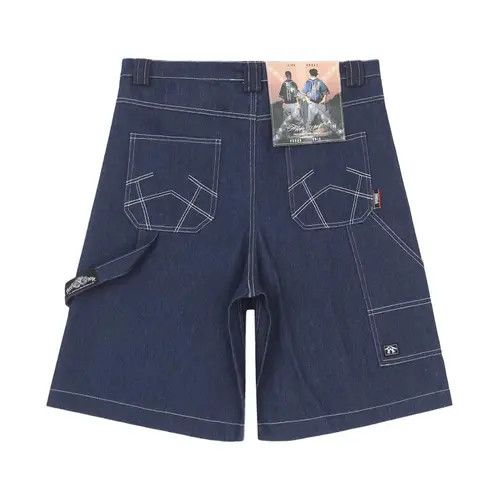 VIBE Men's street style loose casual original color denim shorts Size US 32 / EU 48 - 5 Thumbnail