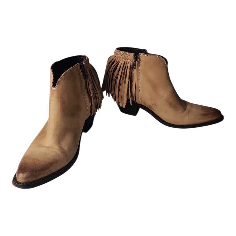 Old Gringo Old Gringo Women Genuine Leather Fringe Ankle Boots Sz 7.5 B Size US 7.5 / IT 37.5 - 3 Thumbnail