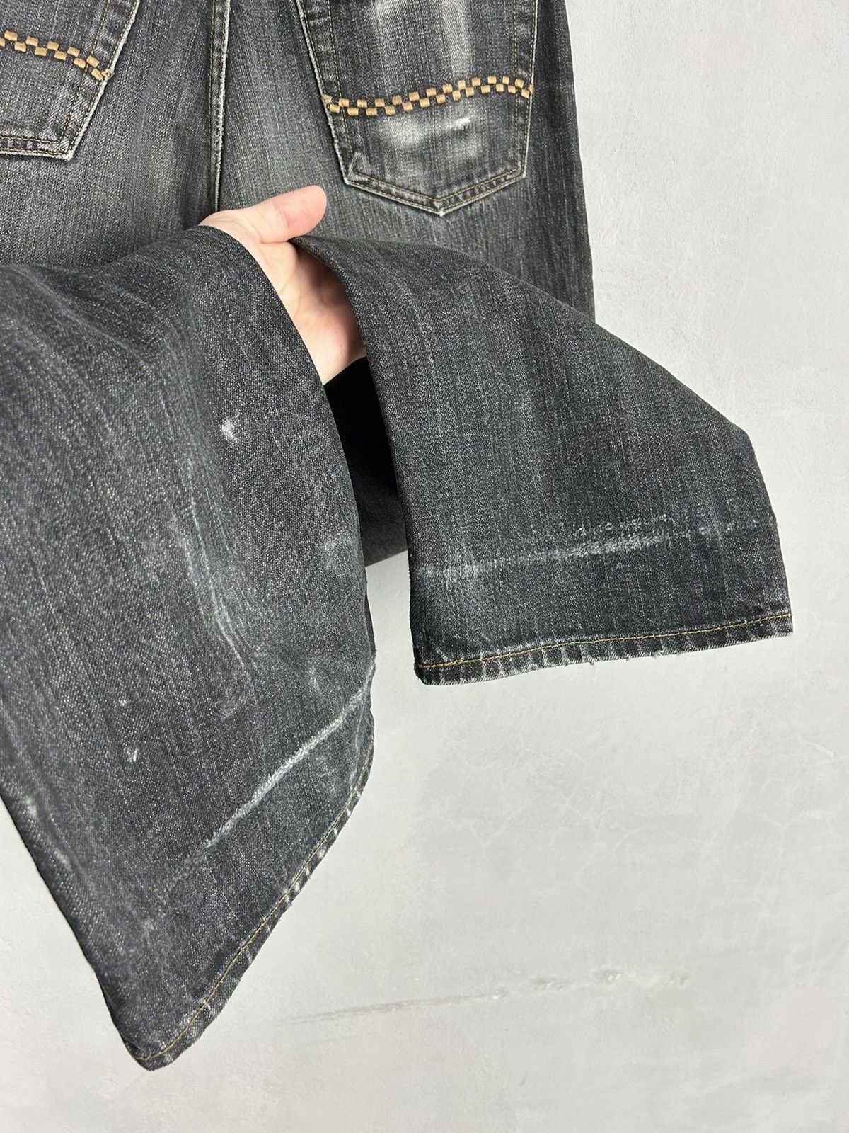 Japanese Brand Vintage Japanese Selvedge Denim Jeans Cinch Back Distressed Size US 31 - 6 Thumbnail