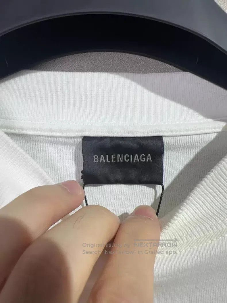 Balenciaga Balenciaga Embroidered Reversed Letter Logo Short Sleeve Size US L / EU 52-54 / 3 - 4 Thumbnail