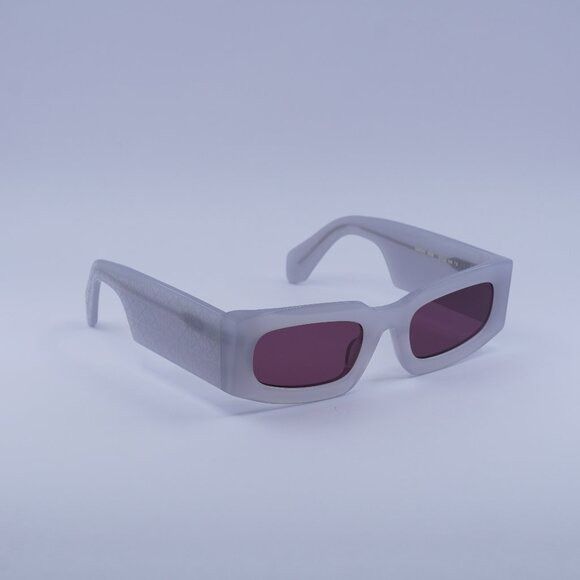 Off-White Off-White OERI141 CARY 0928 Sunglasses Grey Rectangle Frame Size ONE SIZE - 1 Thumbnail