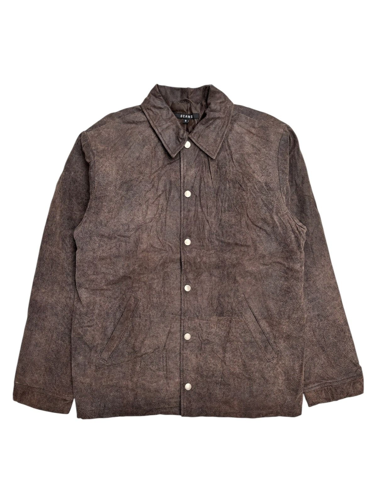 Beams Plus × Japanese Brand Textured Pig Skin Work Jacket Size US S / EU 44-46 / 1 - 1 Thumbnail