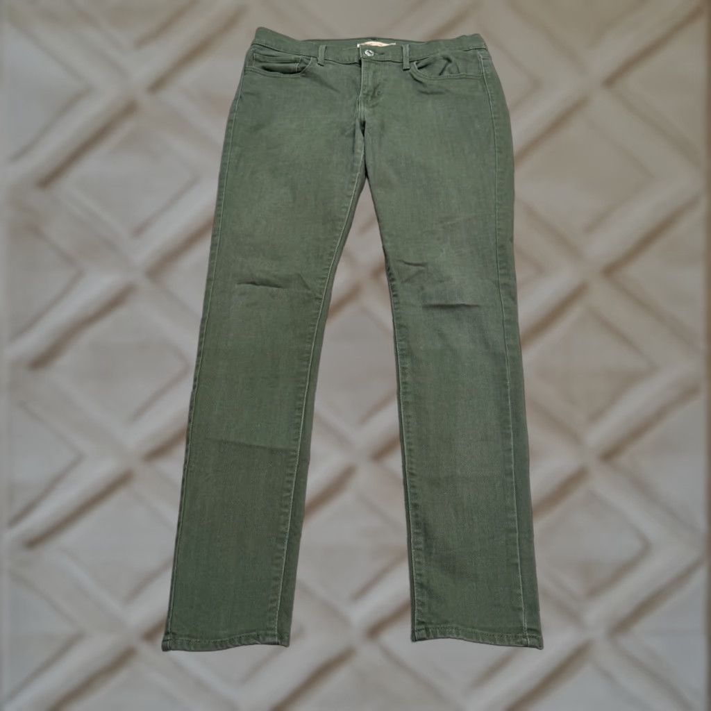 Levi's Levi's 710 Super Skinny Denim Jeans Women Green Mid Rise 30x29 Slim Stretch Cotton Blend 5-Pocket Logo Denim Pants Size 30" / US 8 / IT 44 - 1 Thumbnail