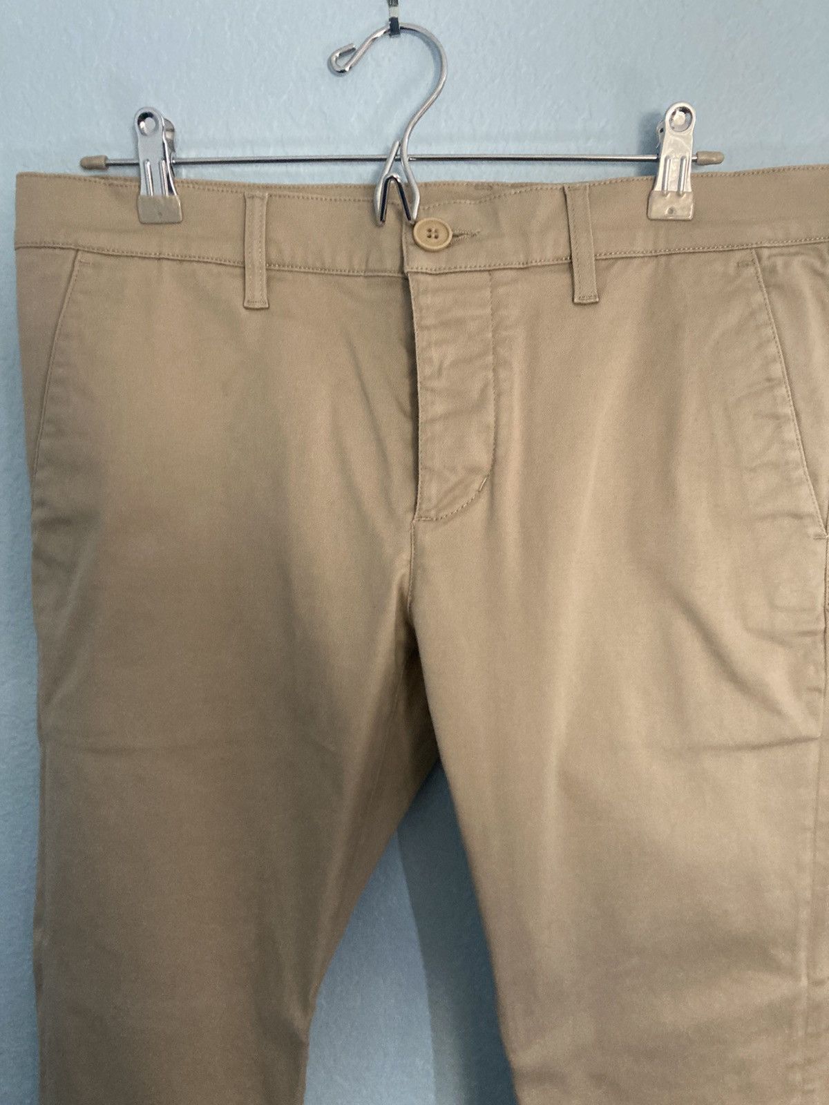 Saint Laurent Paris Saint Laurent Beige Cotton Pants, size 33 Size US 33 - 3 Thumbnail
