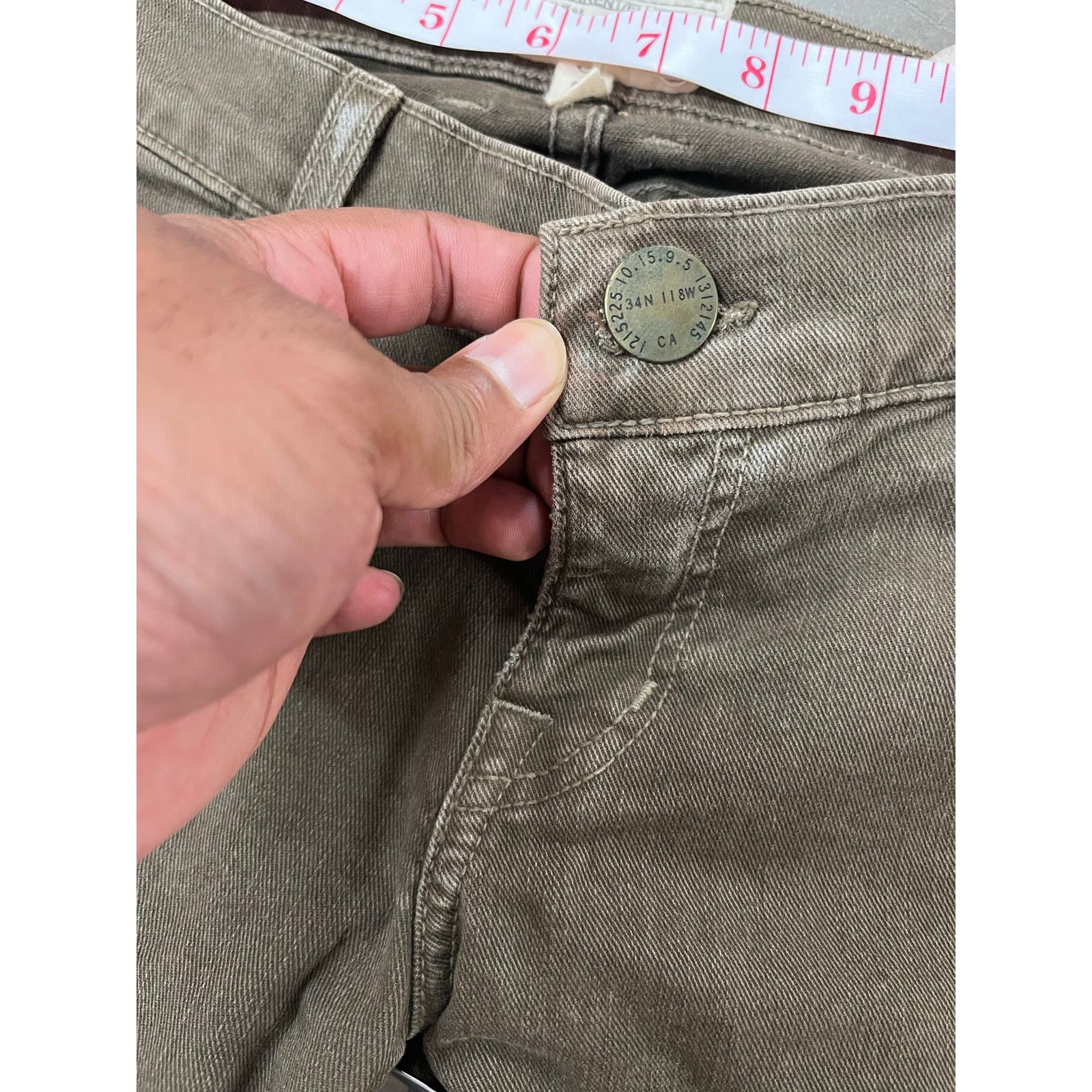 Current/Elliot Current Elliot-Skinny Cargo Pants /Low Rise/26 /Combat Green Size 26" / US 2 / IT 38 - 5 Thumbnail