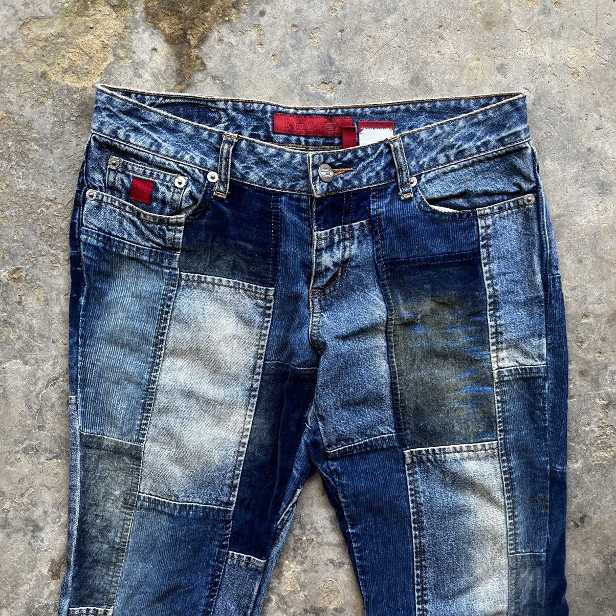 If Six Was Nine Y2k Bongo patchwork Boot cut jeans Size 31" - 3 Thumbnail