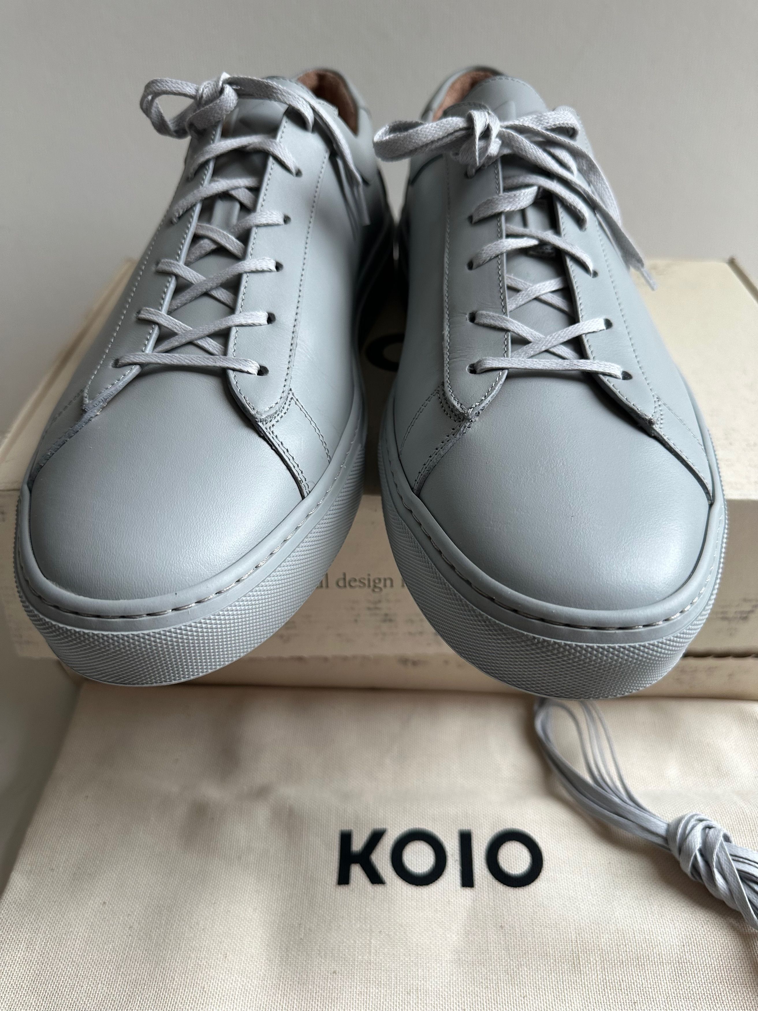 Koio Koio Capri Leather Sneakers - Pebble - US14 (NIB) Size US 14 / EU 47 - 4 Thumbnail