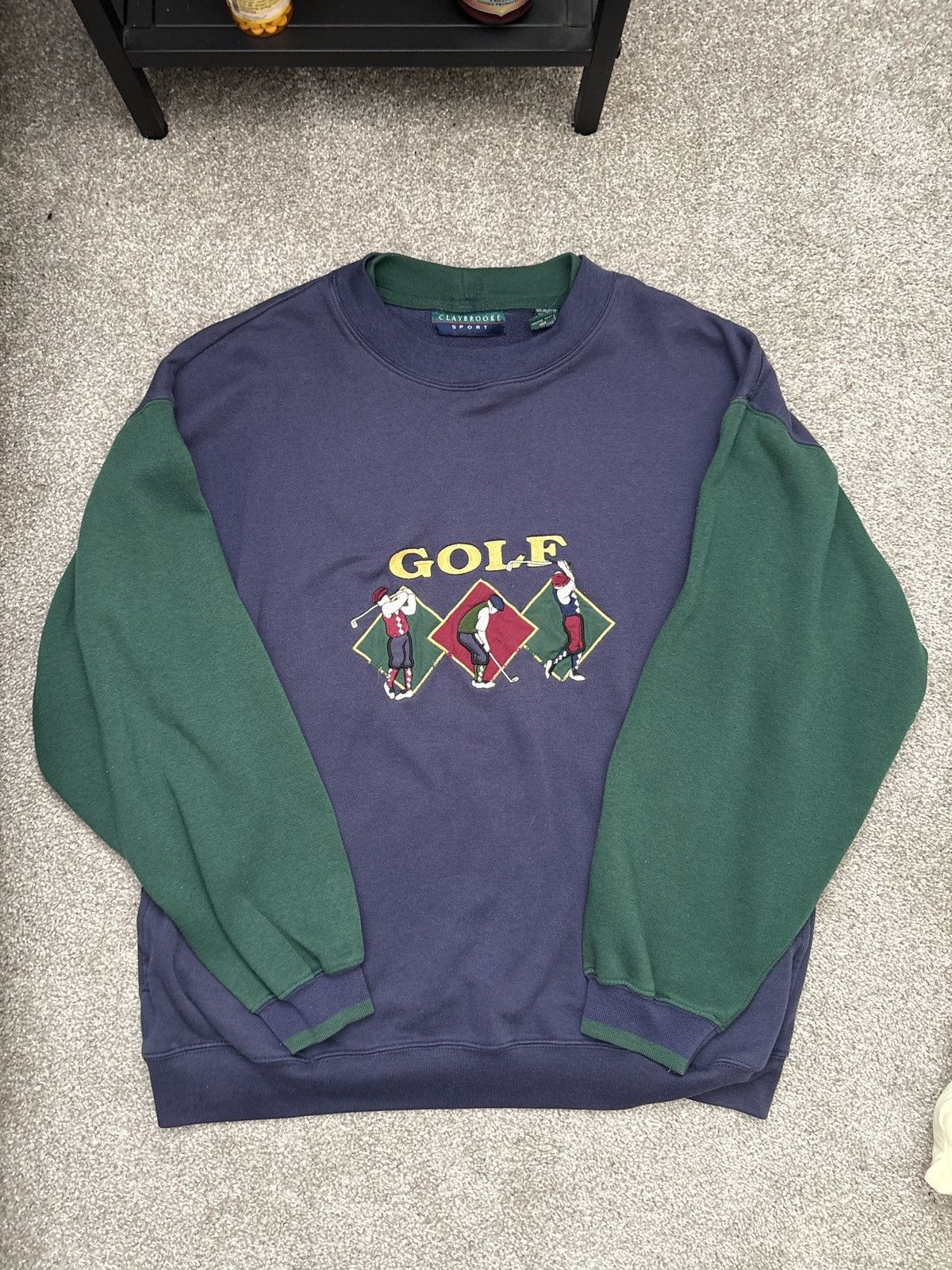 Ralph Lauren Sport VINTAGE Golf Crewneck Sweater Size US L / EU 52-54 / 3 - 1 Thumbnail