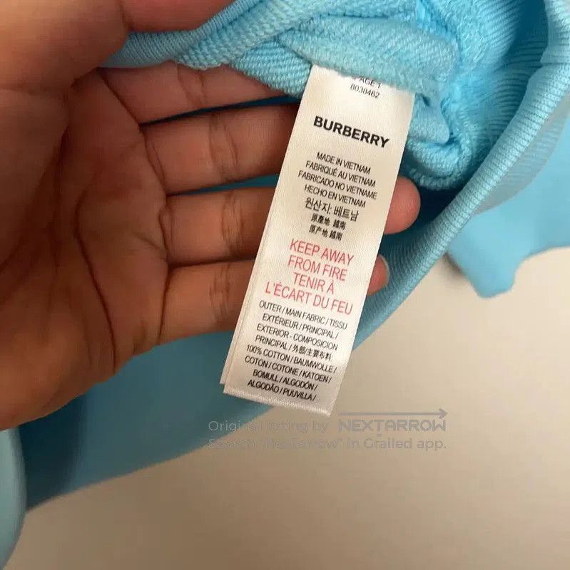 Burberry Burberry Men's Blue Cotton Sweatshirt. Size US M / EU 48-50 / 2 - 5 Thumbnail