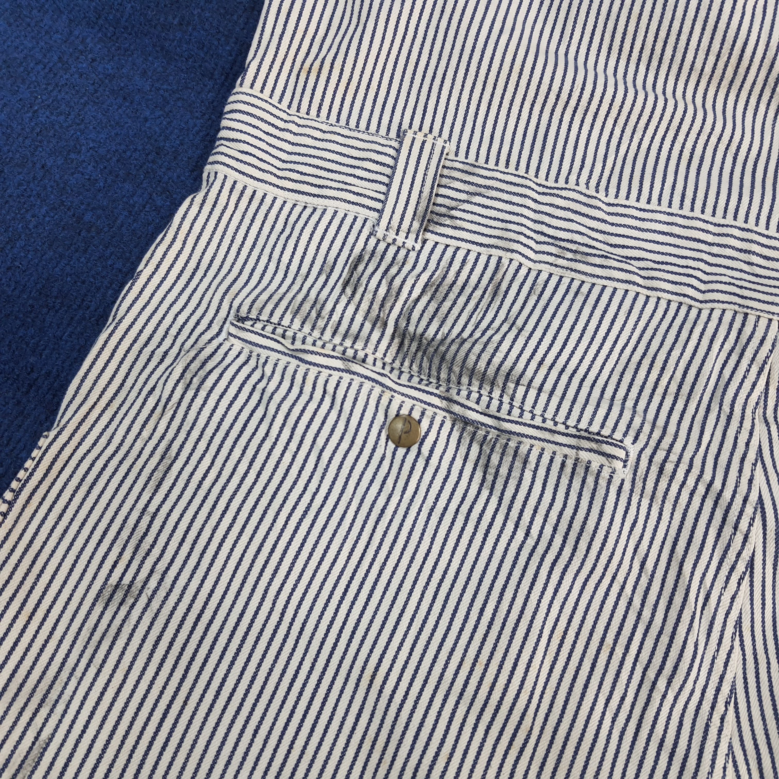 Japanese Brand PAPAS Hickory Stripe Custom Hysteric Coverall C302N19 Size US M / EU 48-50 / 2 - 14 Thumbnail