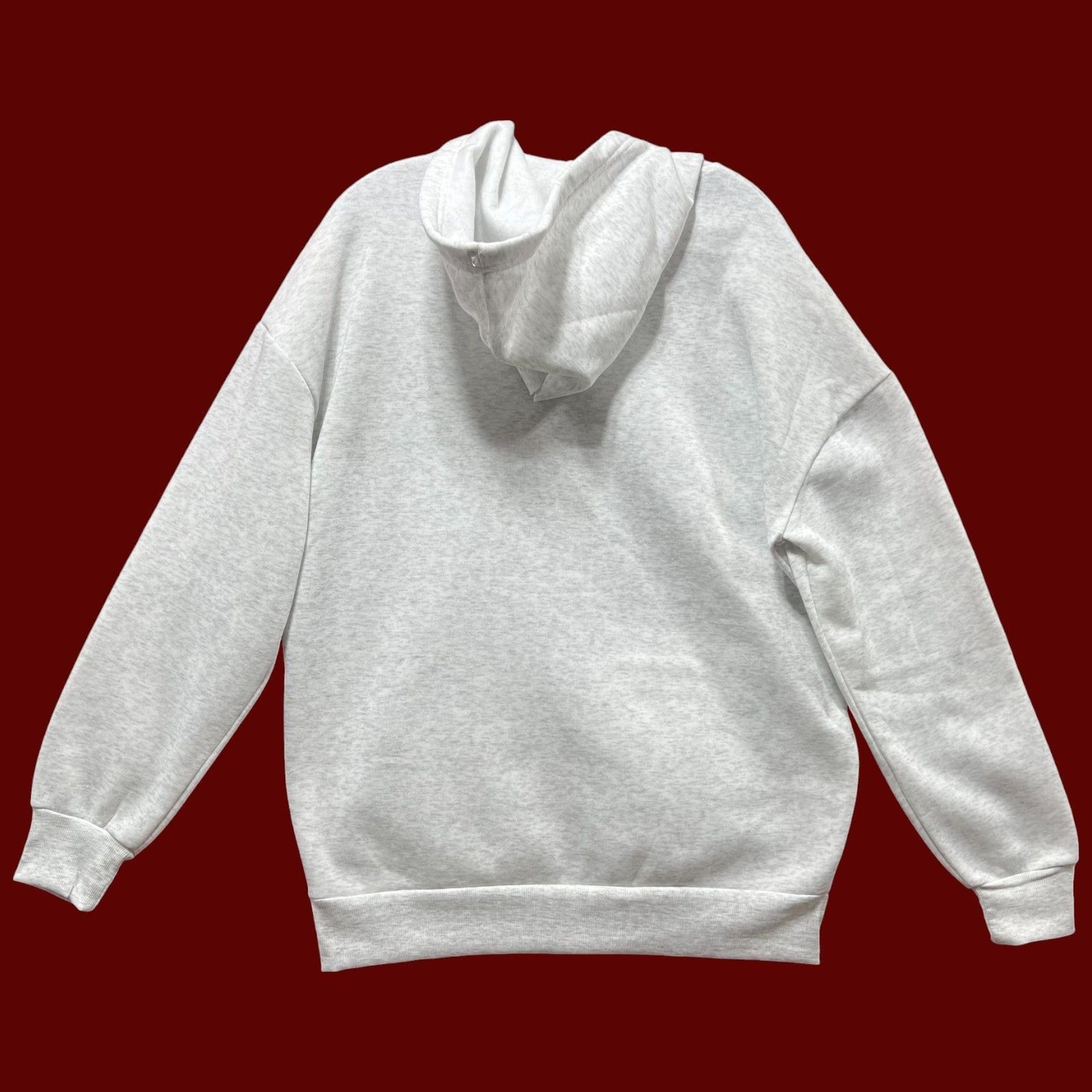 rue21 Rue 21 - Unisex Long Sleeve Hooded Sweatshirt - Grey - Mediu Size M / US 6-8 / IT 42-44 - 2 Thumbnail