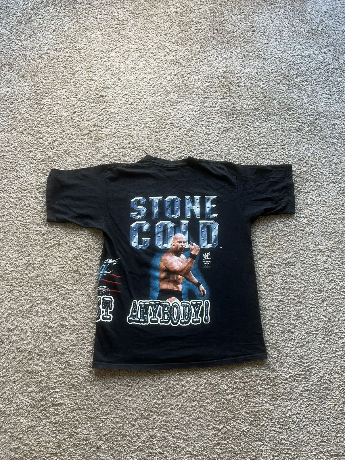 Vintage × WWE × WWF Vintage 90s wwf stone cold wrap around shirt Size US L / EU 52-54 / 3 - 2 Thumbnail