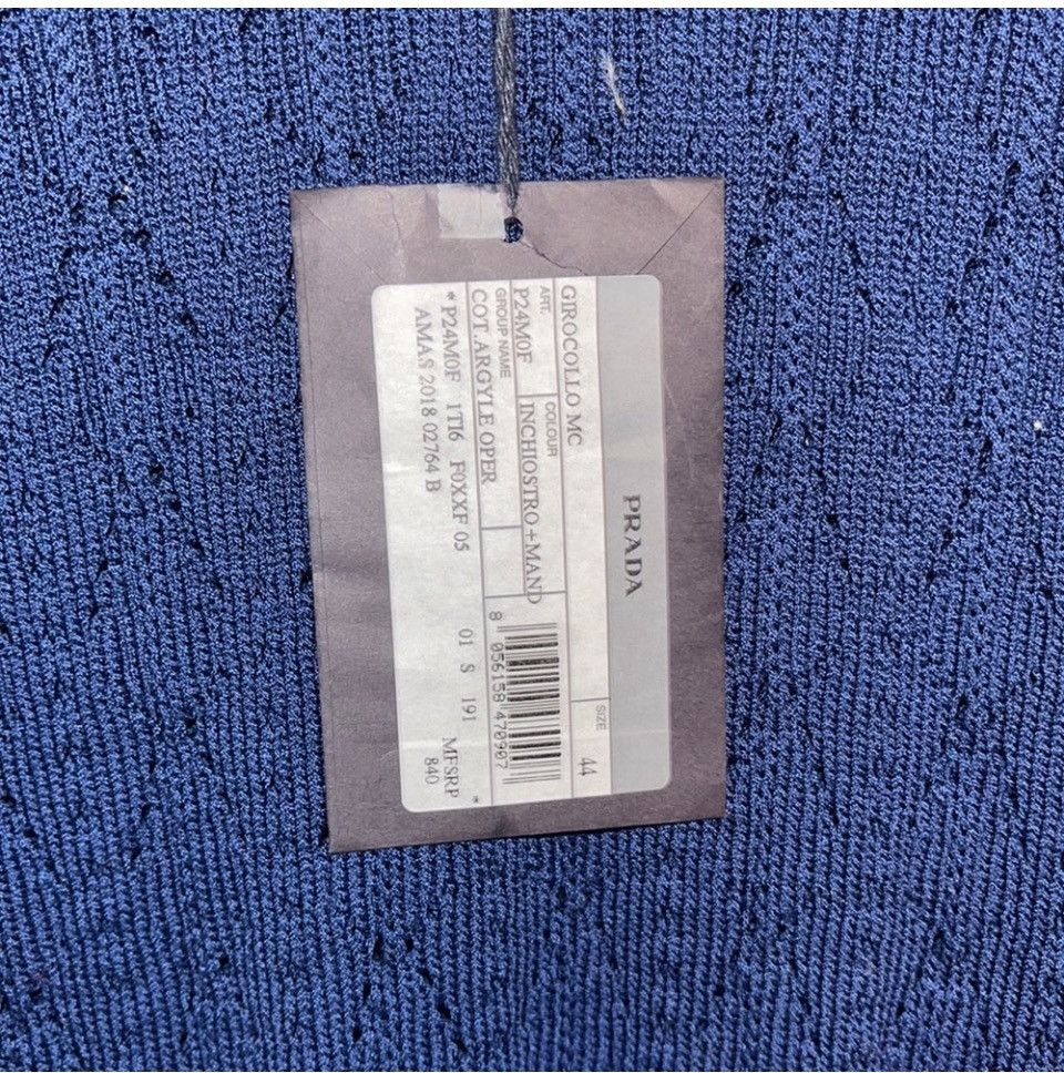 Prada Prada Argyle Stitch Sweater Size M / US 6-8 / IT 42-44 - 3 Thumbnail