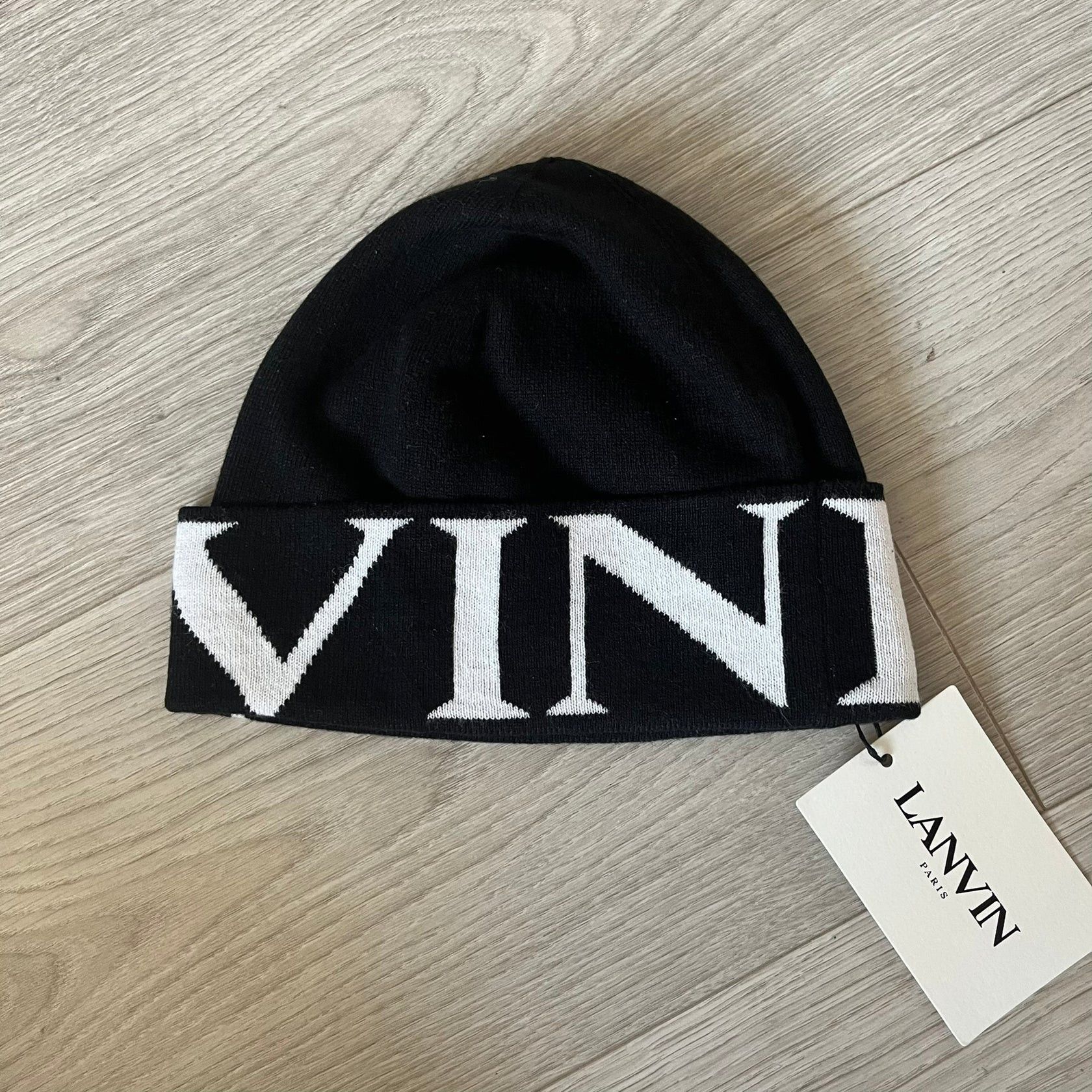 Lanvin Lanvin Black Beanie Size 52 Size ONE SIZE - 2 Thumbnail