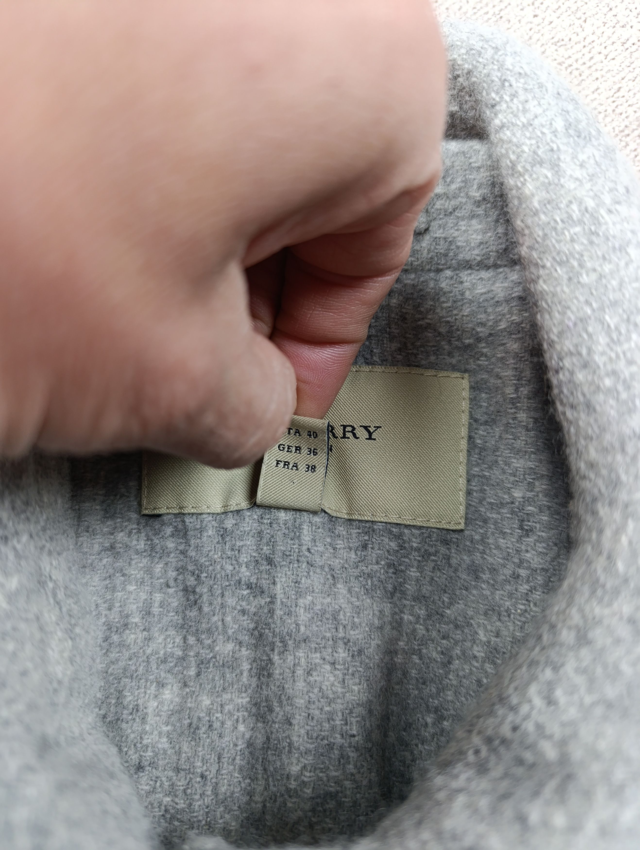 Burberry Burberry London Womens Wool Cashmere Slim Fit Jacket Size M / US 6-8 / IT 42-44 - 11 Thumbnail