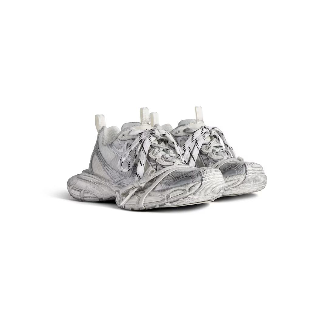 Balenciaga o1bcso1str0325 3XL Summer Mesh Sneakers in White/Grey Size US 8 / EU 41 - 2 Thumbnail