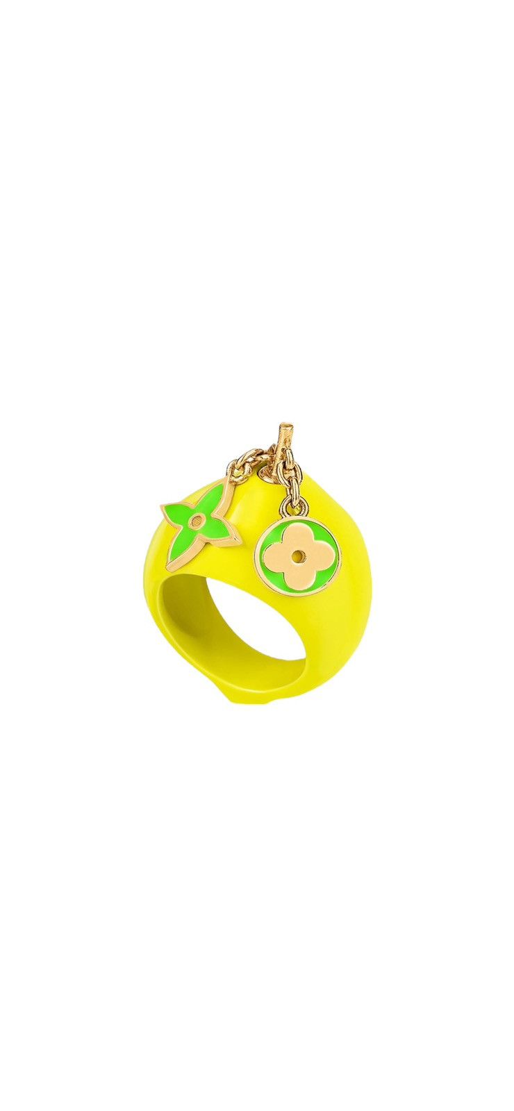 image of Louis Vuitton Lv Fruits Ring in Yellow, Men's