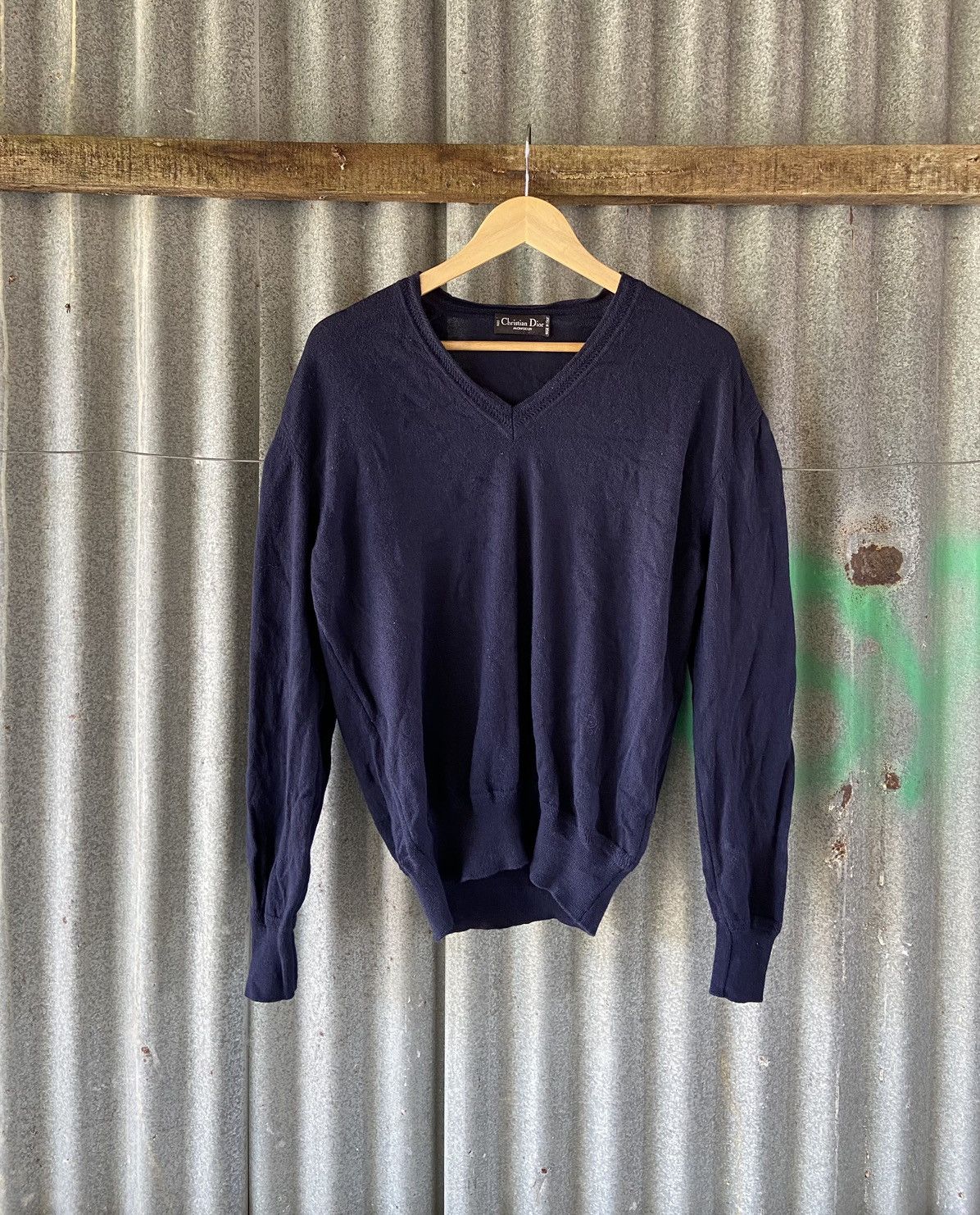 Christian Dior Monsieur VINTAGE CHRISTIAN DIOR KNIT WOOL PULLOVER Size M / US 6-8 / IT 42-44 - 1 Thumbnail