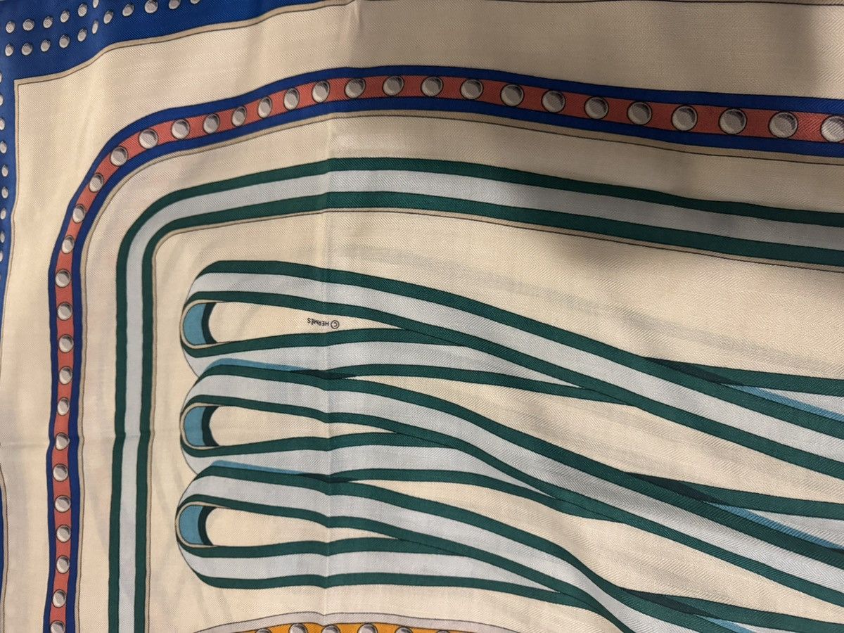 Hermes HERMES Cashmere Silk Shawl Scarf 140cm GRAND TRALALA $1600 Size ONE SIZE - 3 Thumbnail