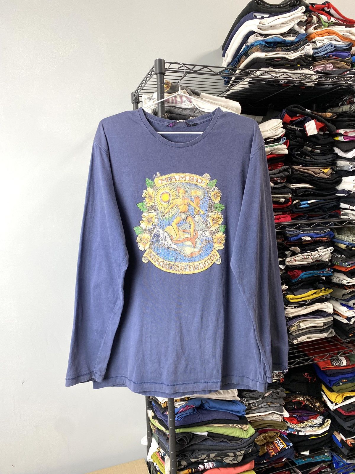 Mambo Rare! 00’s Mambo Longsleeve Surf Style Loud Shirt Size US L / EU 52-54 / 3 - 1 Thumbnail