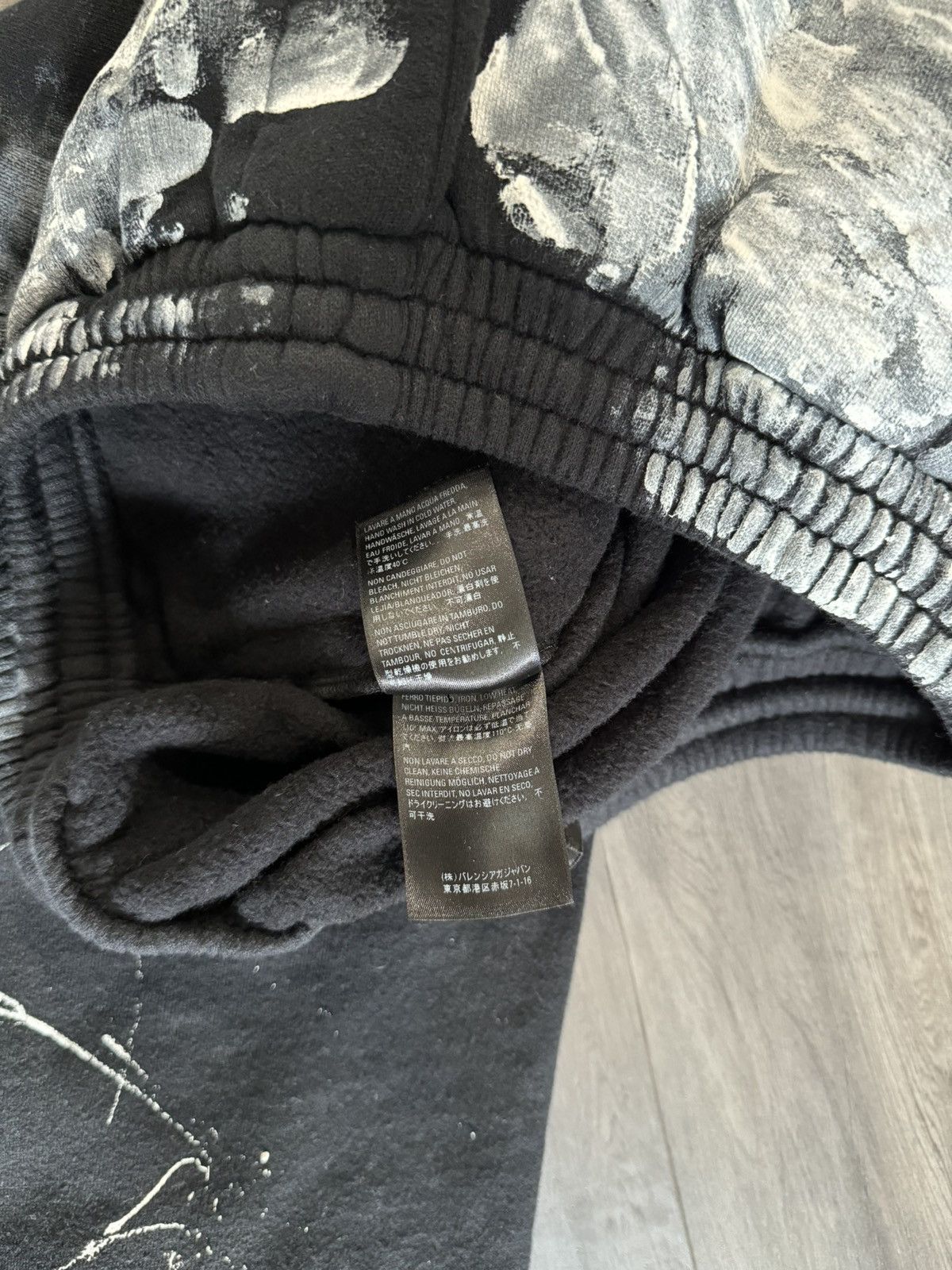Balenciaga Balenciaga Black Painter Flare Sweatpant Size US 30 / EU 46 - 6 Thumbnail