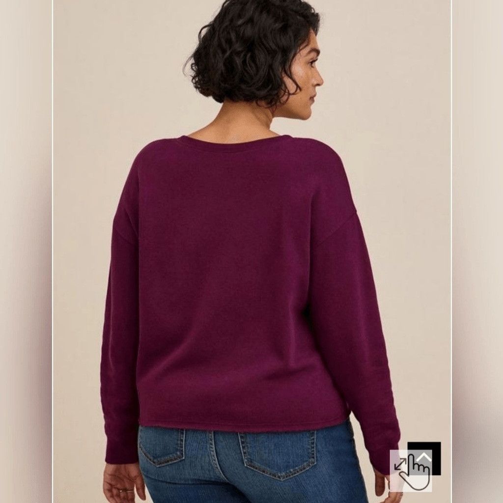 Torrid NWT Torrid Womens Sweatshirt Size 00 M Size S / US 4 / IT 40 - 4 Thumbnail