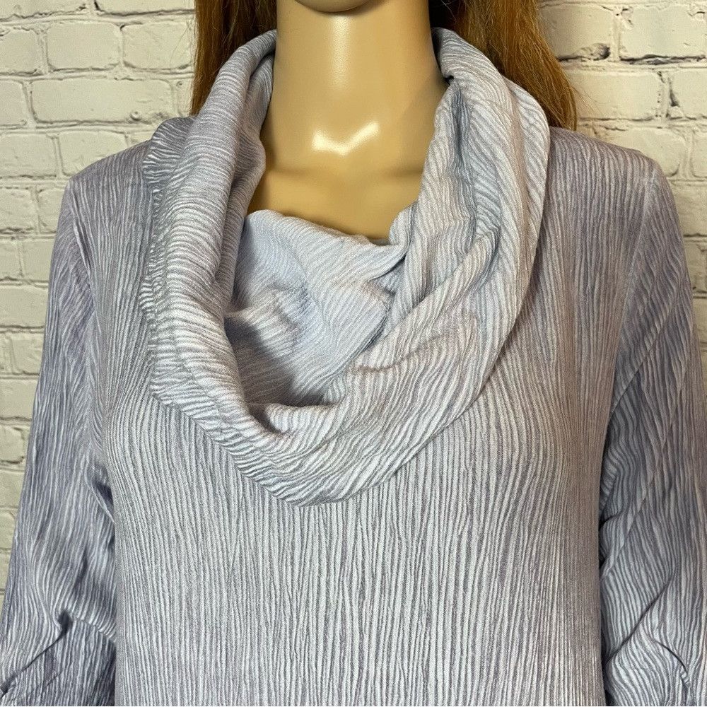 Other Soft Surroundings Lilac Crinkle Asymmetrical Viscose Tunic Size M / US 6-8 / IT 42-44 - 8 Thumbnail