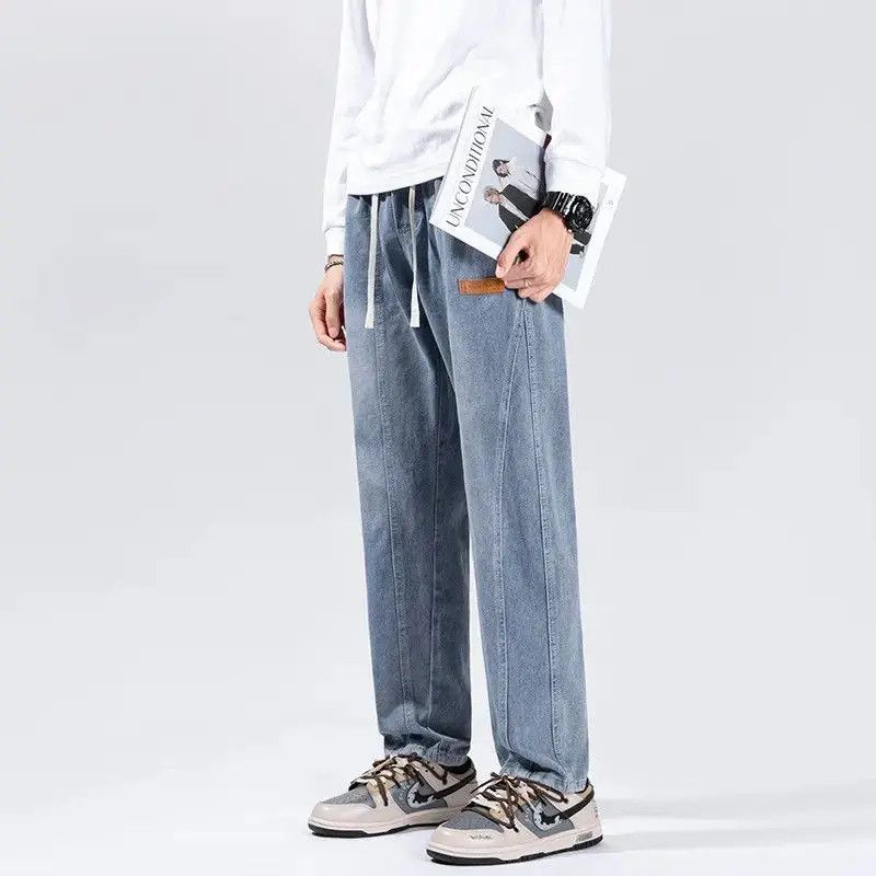 Japanese Brand Retro loose high street straight leg jeans Size US 32 / EU 48 - 3 Thumbnail