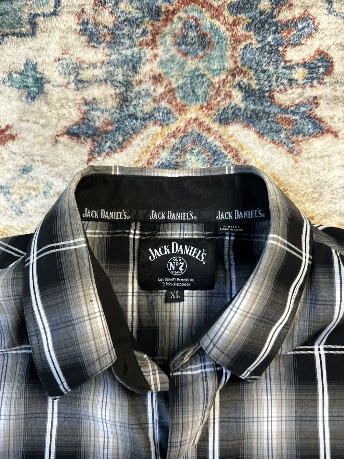 Other Vintage Jack Daniels Plaid Pearl Snap Shirt Size XL Size US XL / EU 56 / 4 - 3 Thumbnail
