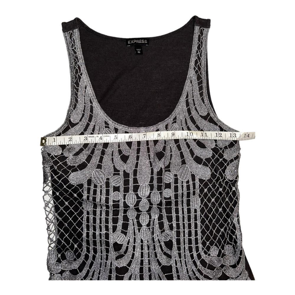 Express Express l Silver Crochet Blouse Size XS Size XS / US 0-2 / IT 36-38 - 4 Thumbnail