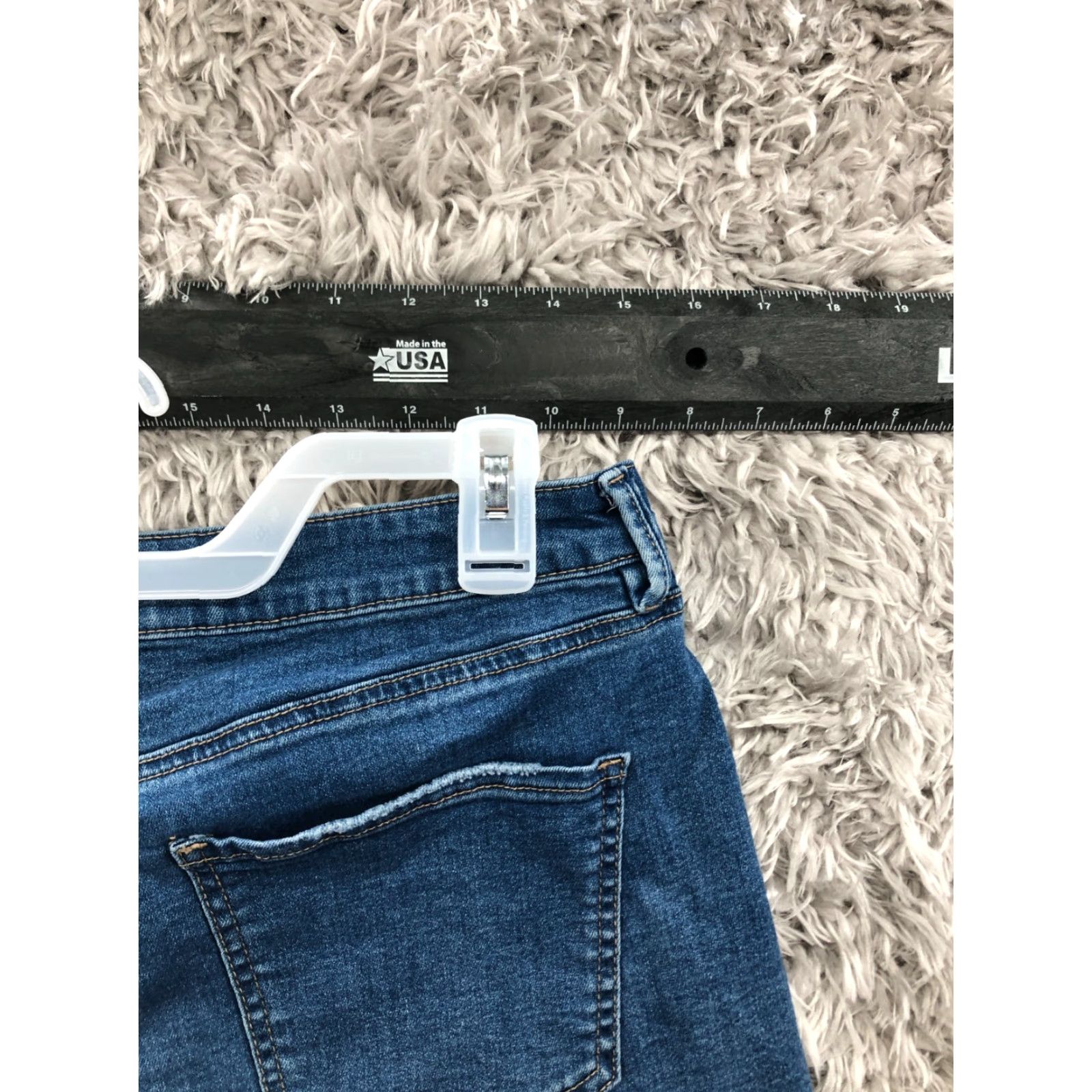 Denime Refuge Shorts Womens Size 6 Mid Rise Dark Wash Blue Denim Jean Cuff-off 5-Pocket Style Boyfriend Size 28" / US 6 / IT 42 - 5 Thumbnail