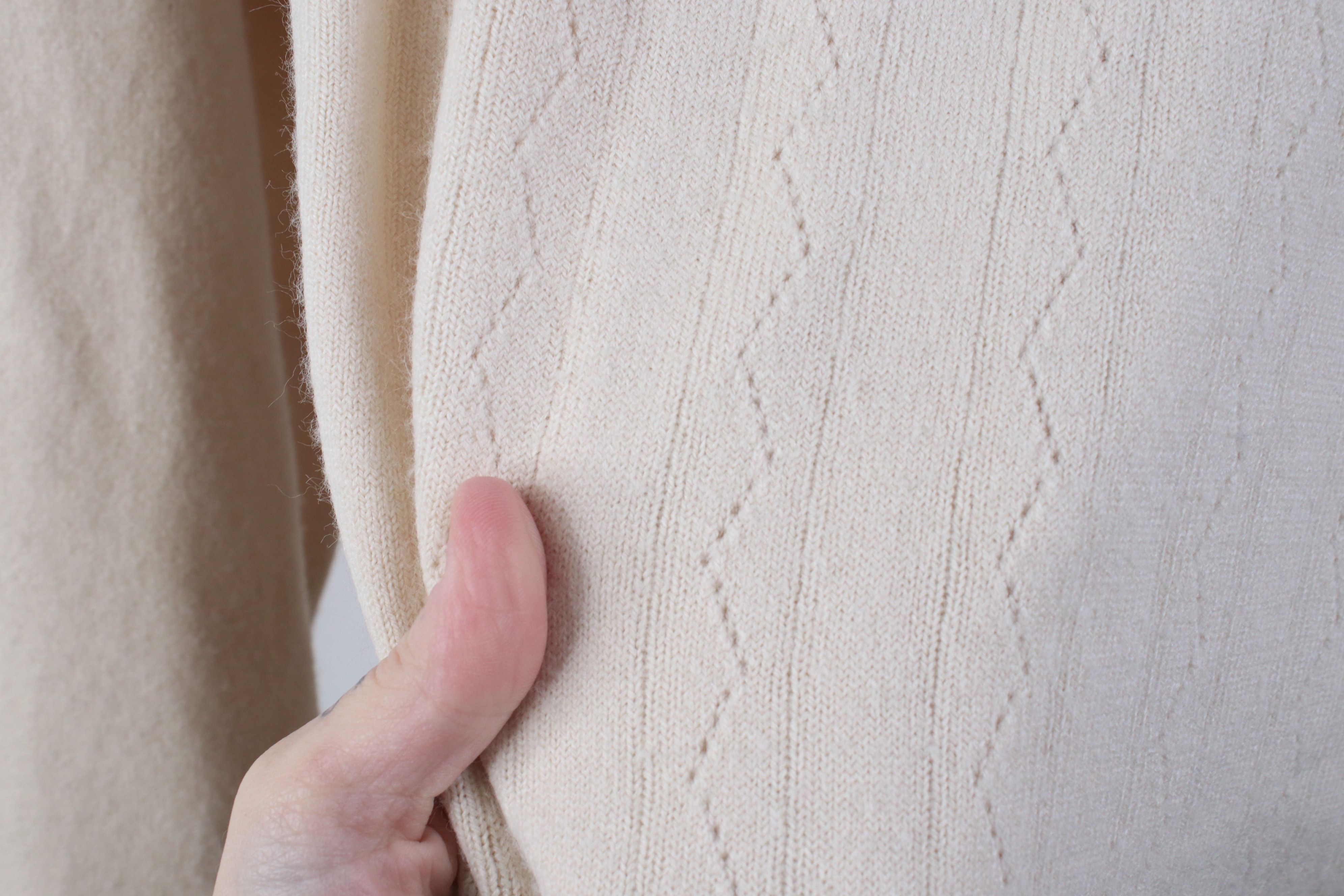 Vintage Vintage 50s 60s Streetwear Knit Collared Sweater Beige USA Size US M / EU 48-50 / 2 - 7 Thumbnail