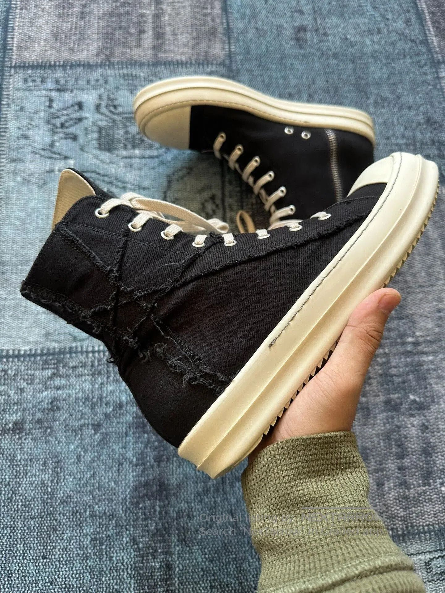 Rick Owens Rick Owens Distressed Mismatched Converse. Size US 9 / EU 42 - 2 Thumbnail