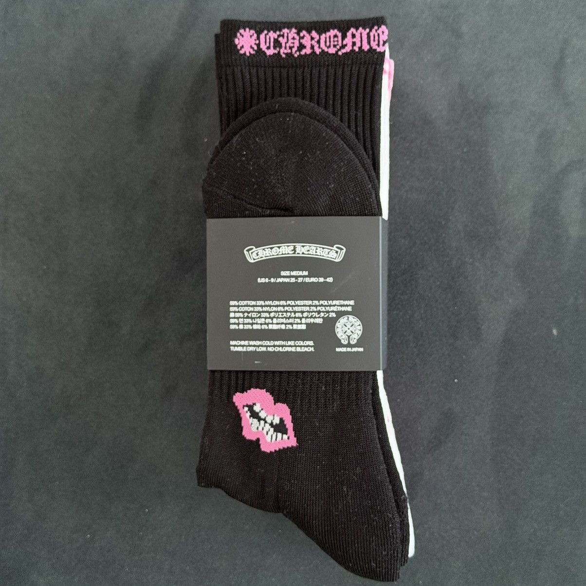 Chrome Hearts Chrome Hearts Matty Boy Chomper Socks Medium 3 Pack Size ONE SIZE - 2 Thumbnail