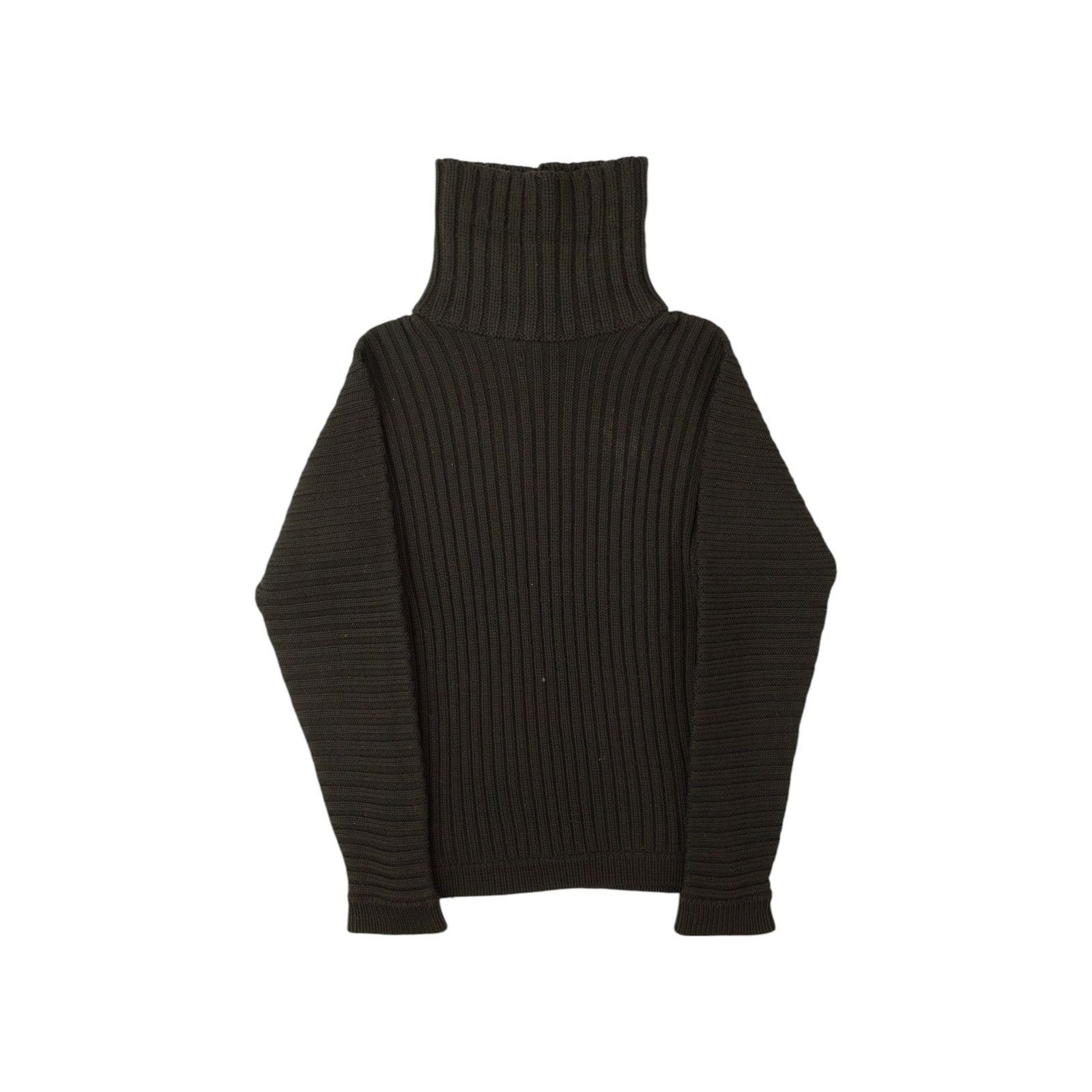 Yves Saint Laurent by Tom Ford Rive Gauche Black Wool Knit Sweater Size L / US 10 / IT 46 - 3 Thumbnail