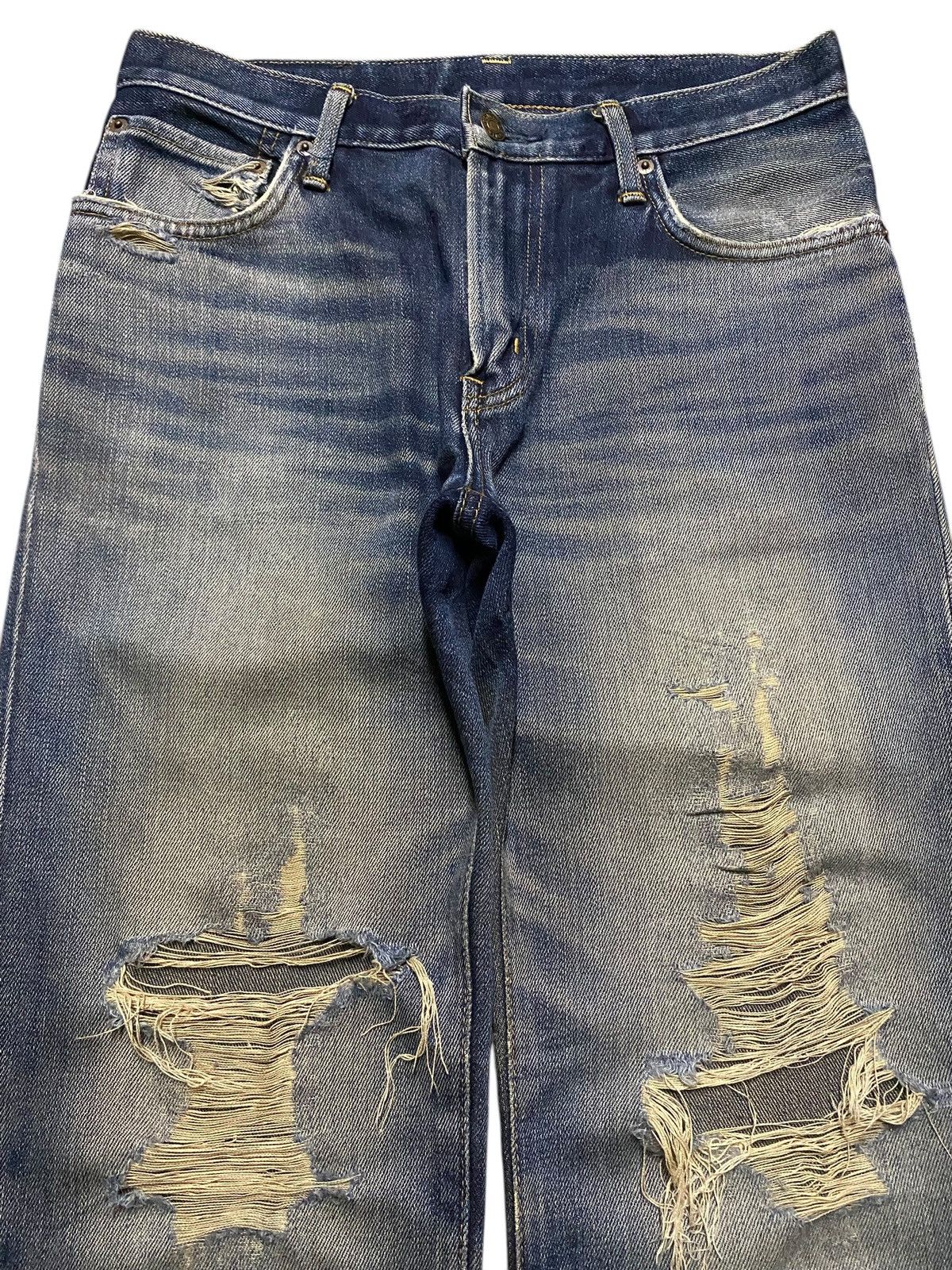 Edwin Vintage Japanese Brand Edwin 503 Distressed Slim Jeans Size US 30 / EU 46 - 3 Thumbnail