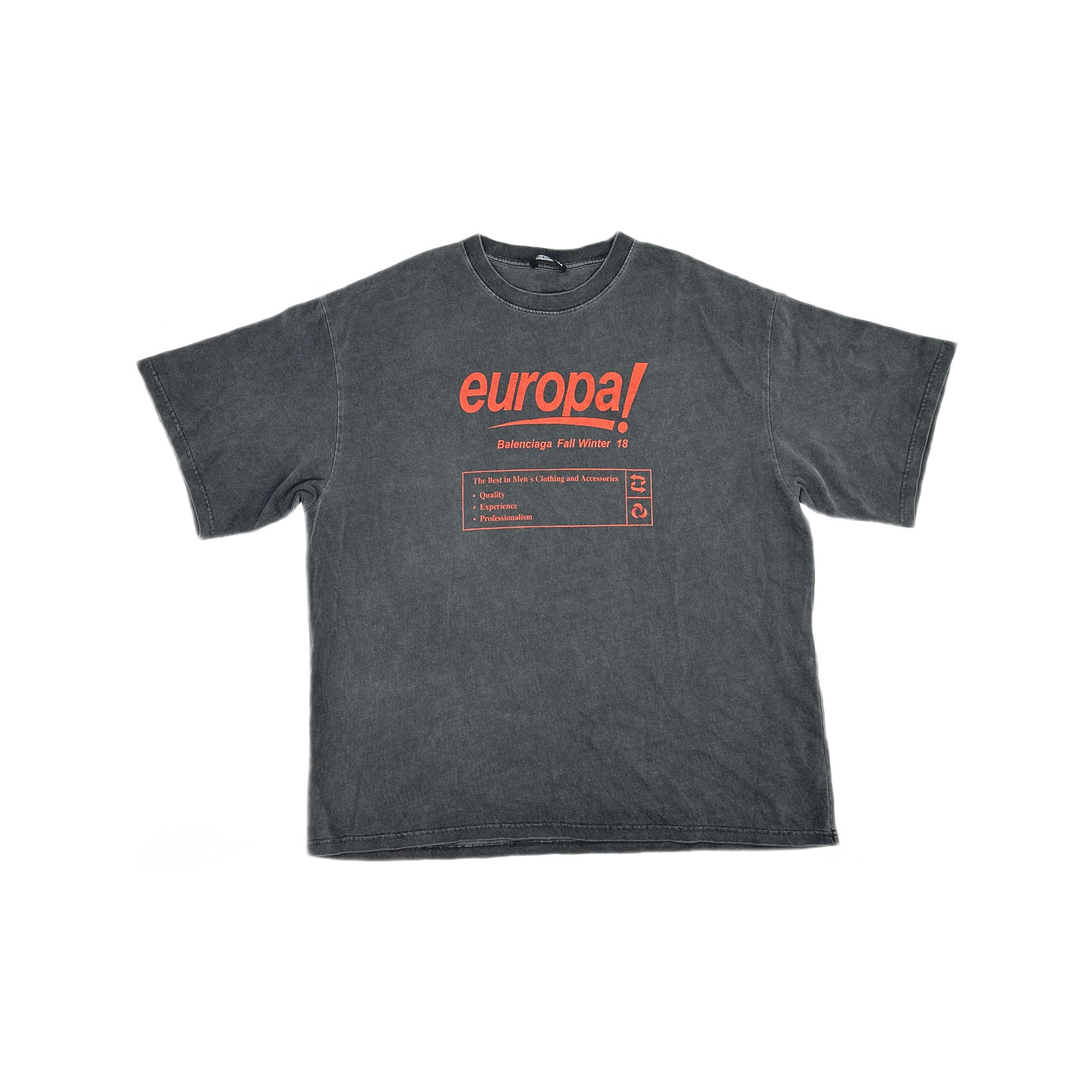 Balenciaga Balenciaga Europa Logo T-Shirt Size XS Size US XS / EU 42 / 0 - 1 Thumbnail