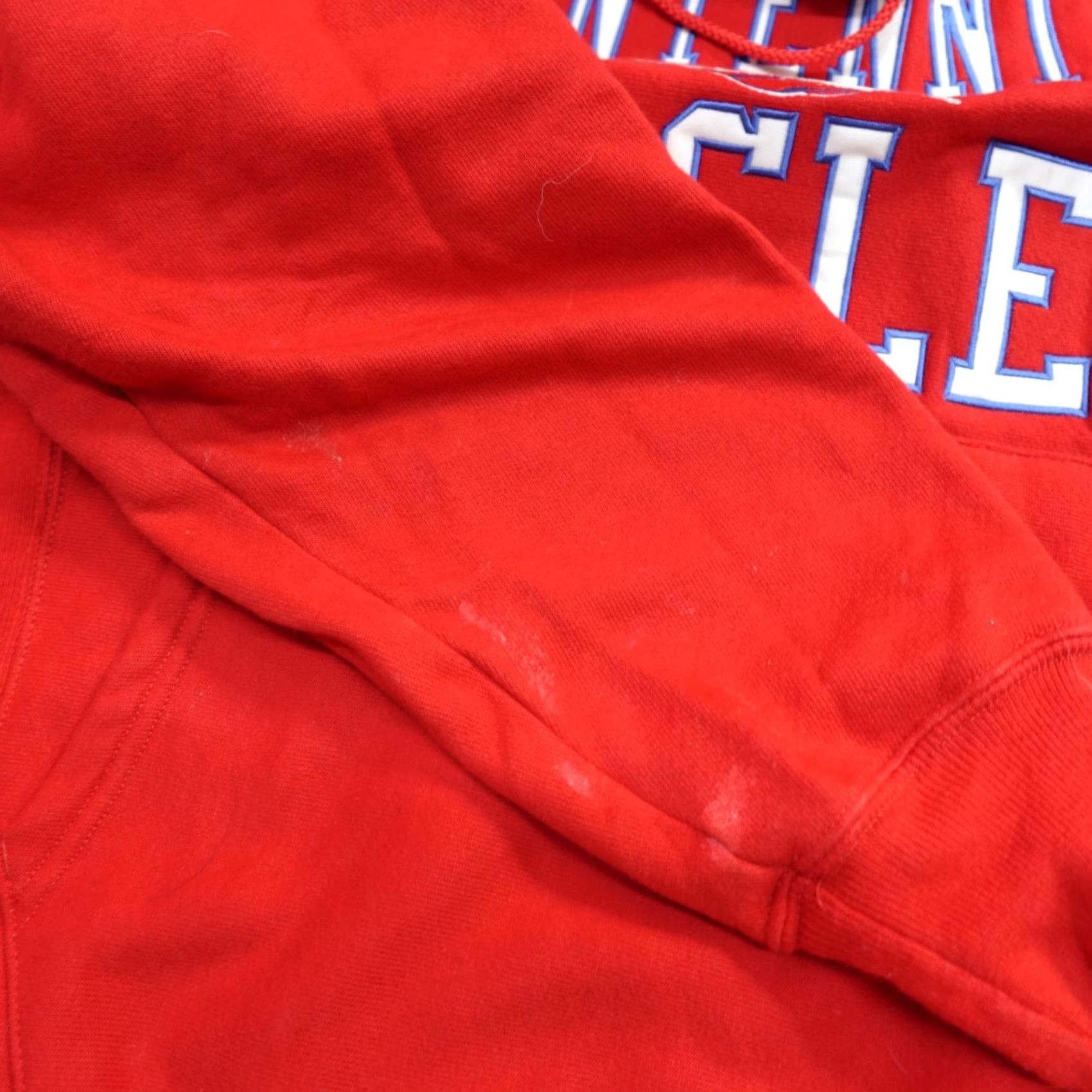 Champion VINTAGE Champion Reverse Weave Hoodie Small Red Centennial Eagles Mens Pullover Knit Sweatshirt Size US S / EU 44-46 / 1 - 4 Thumbnail