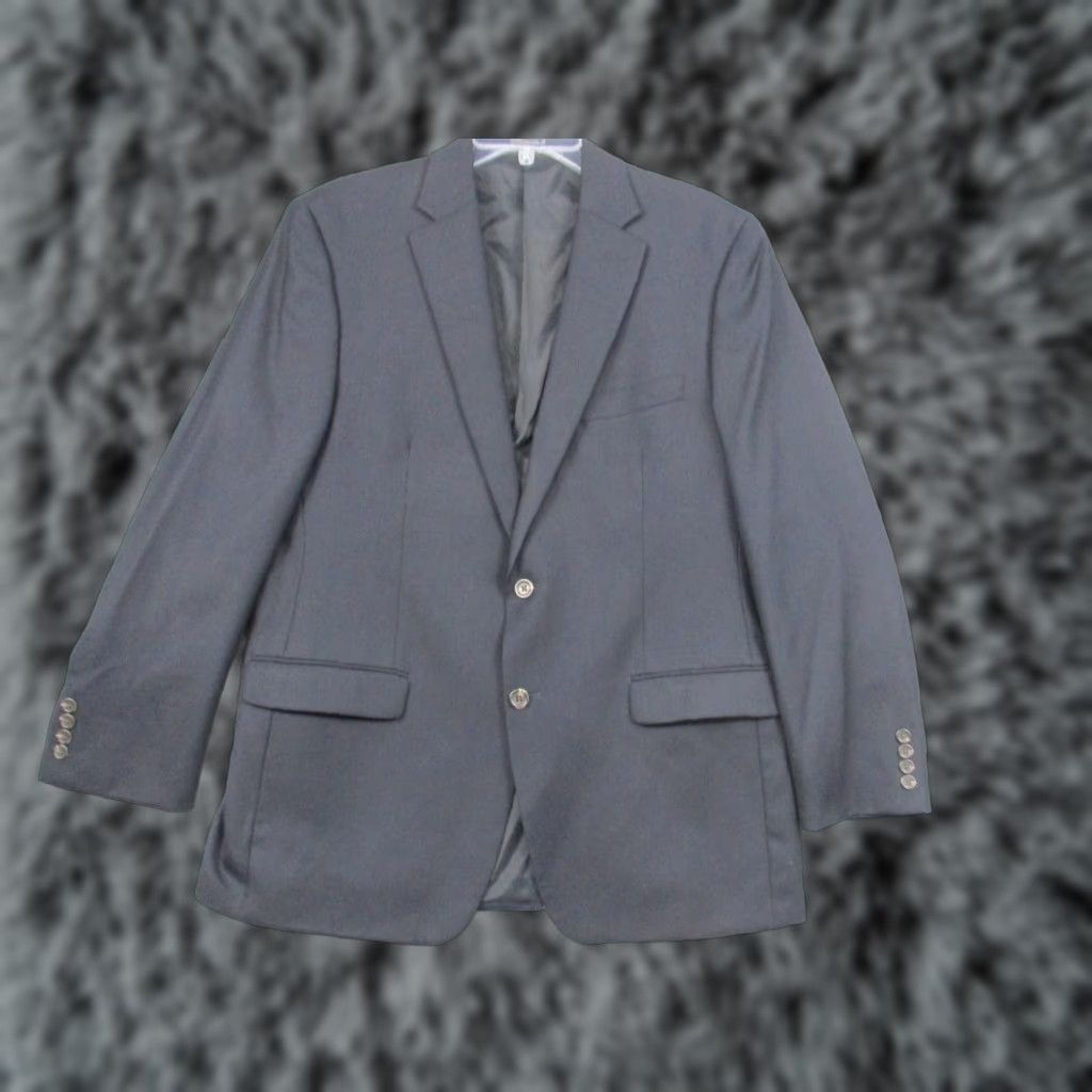 Ralph Lauren Lauren Ralph Lauren Blazer Men 42R Navy Blue Wool Sport Coat Jacket Size 42R - 1 Thumbnail