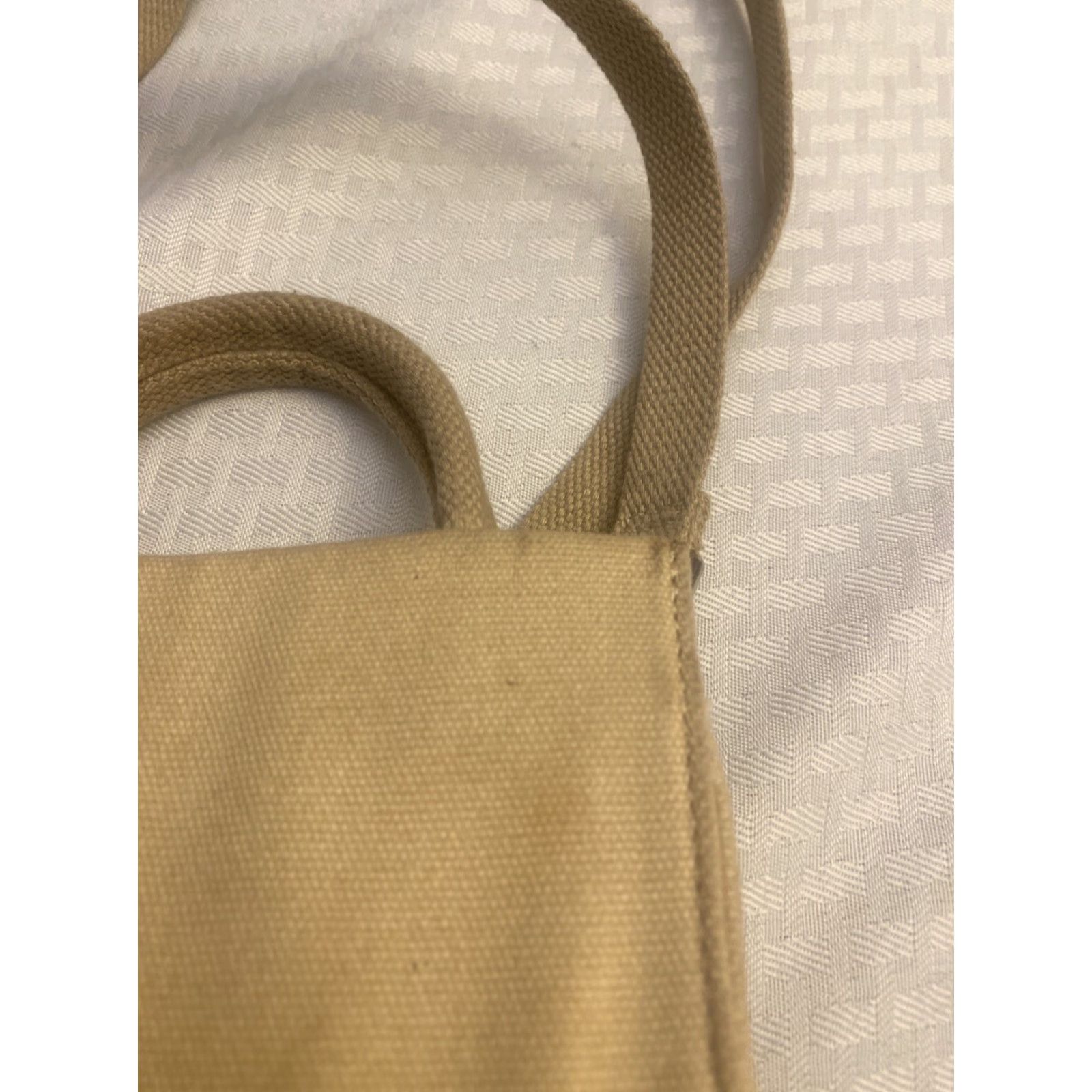 Brandon Blackwood Brandon Blackwood End Systemic Racism Tan Cream Canvas Mini Tote Bag Crossbody Mini Bag Womens Size ONE SIZE - 7 Thumbnail