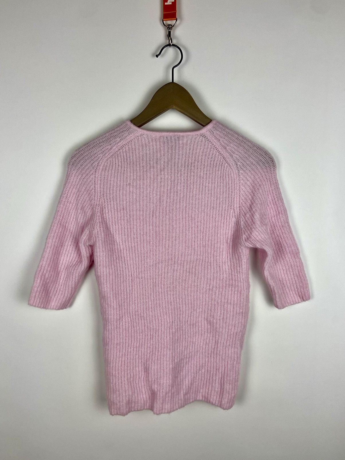 Designer × Ganni RRP$200 Ganni Cutout Ribbed-Knit Pink Womens Sweater Size S / US 4 / IT 40 - 2 Thumbnail