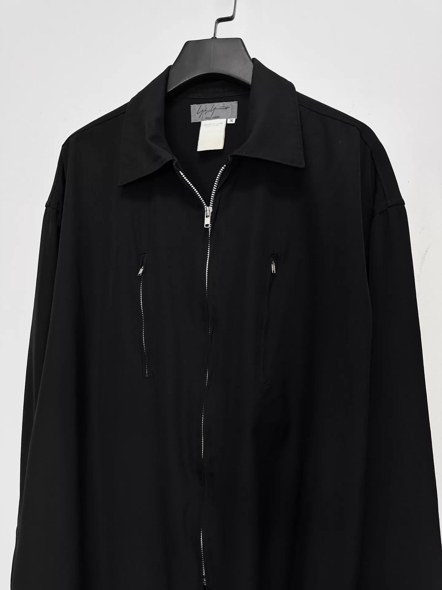 Yohji Yamamoto Yohji Yamamoto 91AW Runway Black Zip Jacket M Size US M / EU 48-50 / 2 - 3 Thumbnail