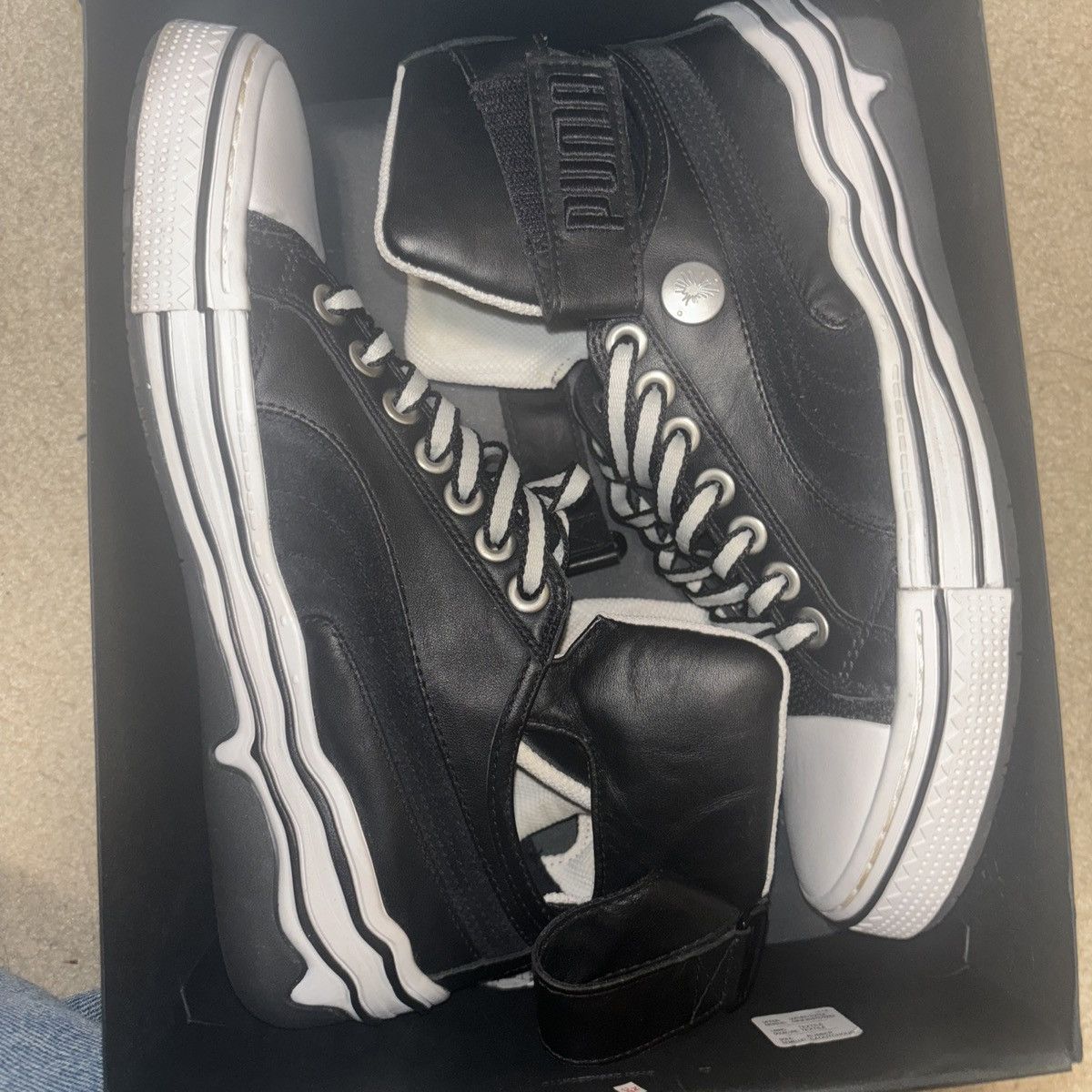 Designer PUMA Mihara Yasuhiro Black Size 7.5 Mens MY-40 SKU 350326-01 Size US 7.5 / EU 40-41 - 2 Thumbnail