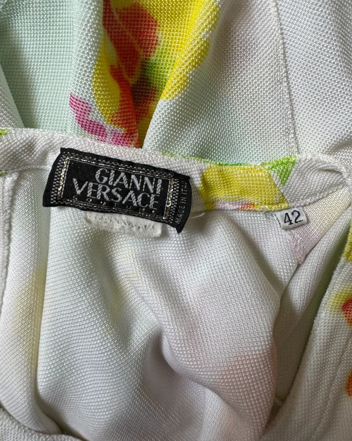 Versace Gianni Versace Floral Crop Top, SS 1996 Size M / US 6-8 / IT 42-44 - 5 Thumbnail