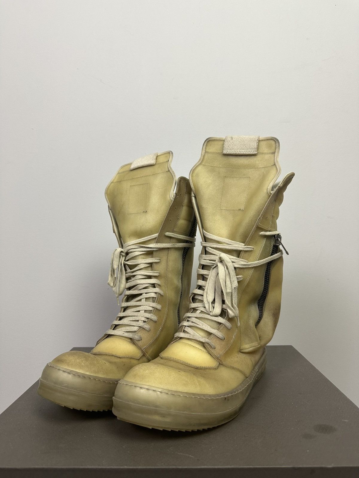 Rick Owens SS23 ‘EDFU’ Apparation Leather Cargobaskets Size US 11 / EU 44 - 1 Thumbnail