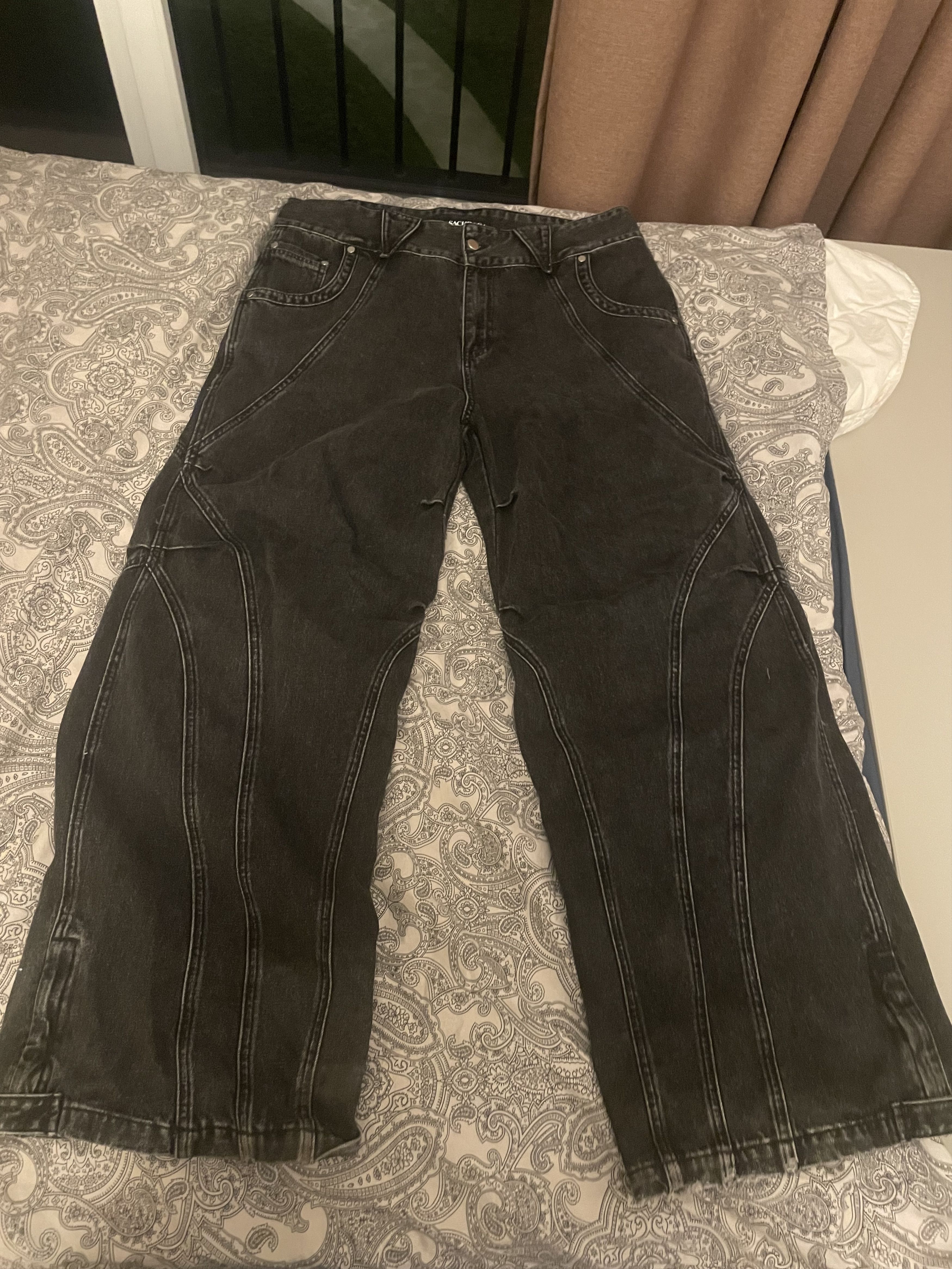 Image of Vintage Sachraga Black Denim, Men's (Size 36)